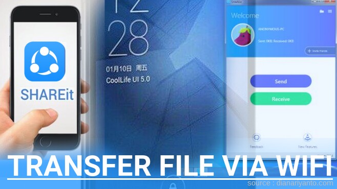 Mudahnya Transfer File via Wifi di Coolpad 7320 Menggunakan ShareIt Versi Baru