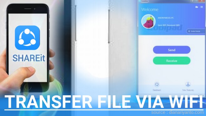 Cara Transfer File via Wifi di Coolpad Porto Menggunakan ShareIt Terbaru
