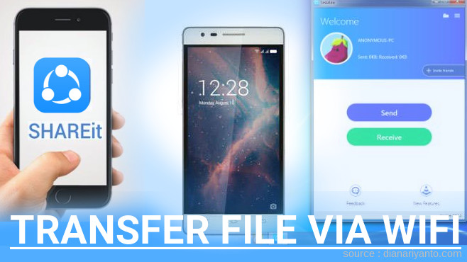 Kirim dan Transfer File via Wifi di Coolpad Rise A116 Menggunakan ShareIt Versi Baru