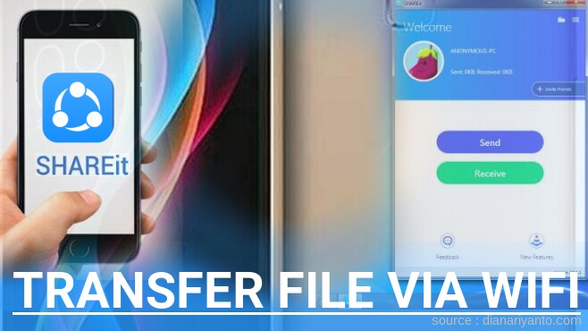 Kirim dan Transfer File via Wifi di Coolpad Shine R106 Menggunakan ShareIt Versi Baru