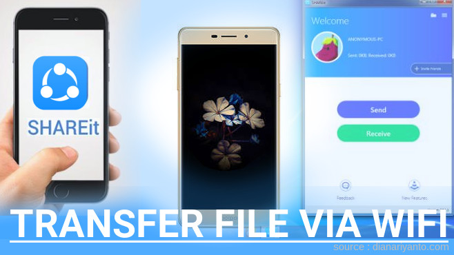Kirim dan Transfer File via Wifi di Coolpad Sky 3 Menggunakan ShareIt Versi Baru