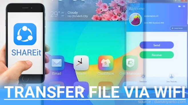 Tips Transfer File via Wifi di Coolpad Sky E501 Menggunakan ShareIt Versi Baru