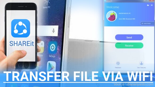 Kirim dan Transfer File via Wifi di Coolpad Torino S Menggunakan ShareIt Versi Baru